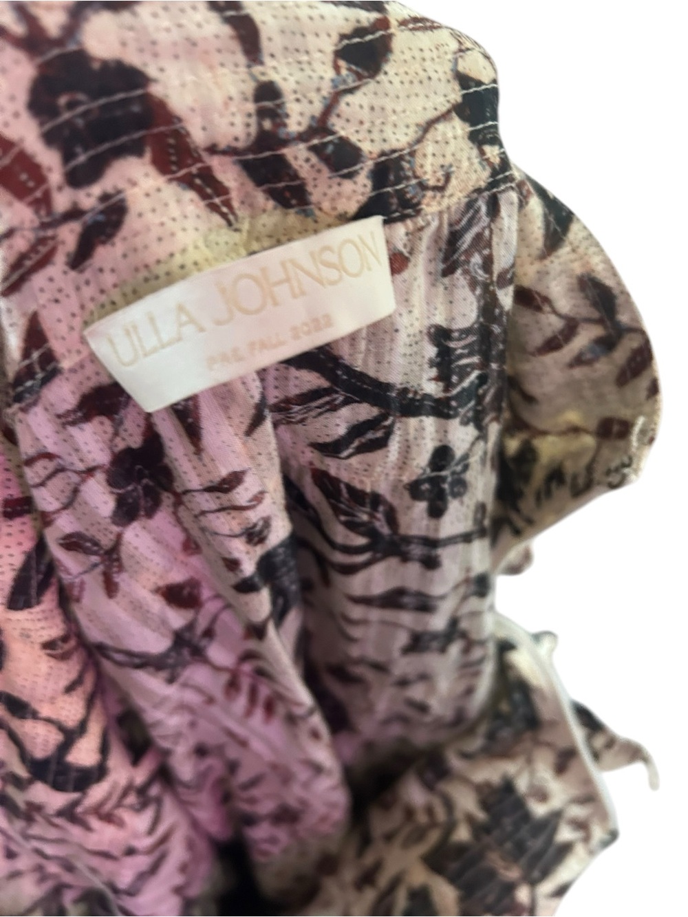 Ulla Johnson Pre-Fall 2018 Tiered Ruffle Maxi Skirt Sz 10 Floral Boho Belted - Picture 7 of 8